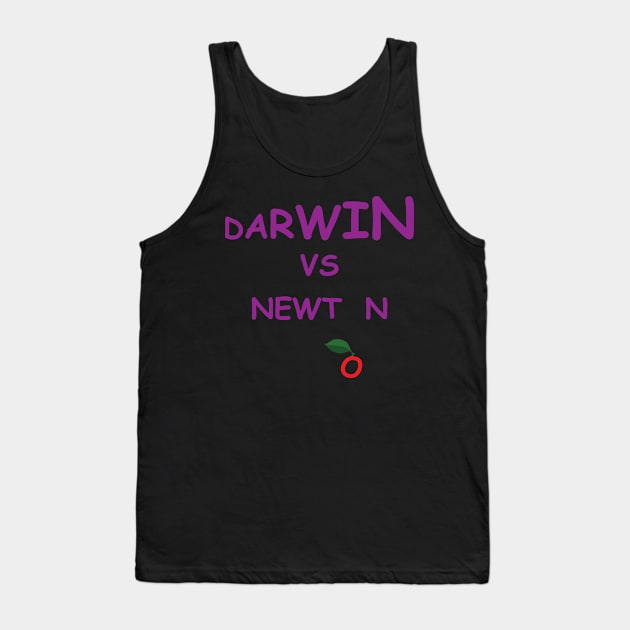 Darwin vs Newton Tank Top by JevLavigne